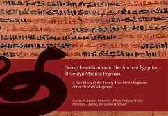 Snake Identification in the Ancient Egyptian Brooklyn Medical Papyrus (eBook, PDF) - Casewell, Nicholas R.