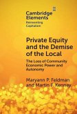 Private Equity and the Demise of the Local (eBook, ePUB)