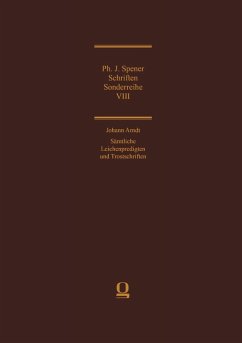 Cover Johann Arndt: Sämtliche Leichenpredigten und Trostschriften (eBook, PDF)