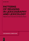 Patterns of meaning in lexicography and lexicology (eBook, PDF)