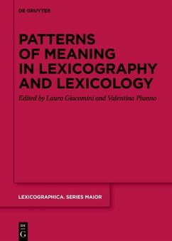 Patterns of meaning in lexicography and lexicology (eBook, PDF)