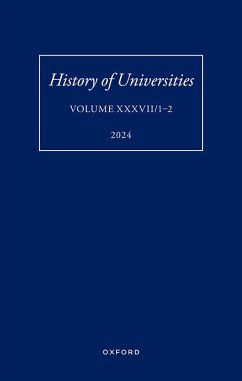 History of Universities: Volume XXXVII/1-2 (eBook, ePUB)