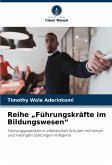 Reihe "Führungskräfte im Bildungswesen" Reihe "Führungskräfte im Bildungswesen"