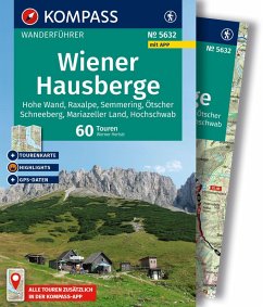 KOMPASS Wanderführer Wiener Hausberge, 60 Touren mit Extra-Tourenkarte - Heriszt, Werner