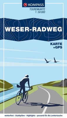 Cover KOMPASS Fahrrad-Tourenkarte Weser-Radweg 1:50.000