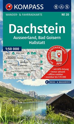 Cover KOMPASS Wanderkarte 20 Dachstein, Ausseerland, Bad Goisern, Hallstatt 1:50.000