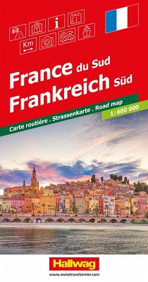 Cover Hallwag Strassenkarte Frankreich Süd 1:600.000