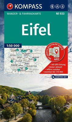 Cover KOMPASS Wanderkarten-Set 833 Eifel (4 Karten) 1:50.000