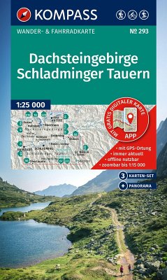 Cover KOMPASS Wanderkarten-Set 293 Dachsteingebirge, Schladminger Tauern (3 Karten) 1:25.000