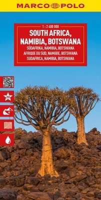 Cover MARCO POLO Reisekarte Südafrika, Namibia, Botswana 1:2,4 Mio.