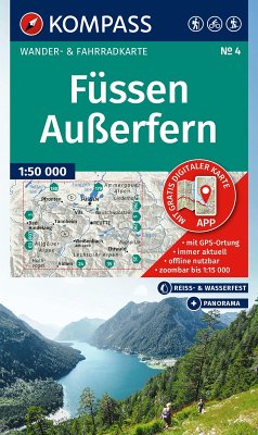 Cover KOMPASS Wanderkarte 4 Füssen, Außerfern 1:50.000