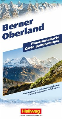 Cover Hallwag Panoramakarte Berner Oberland
