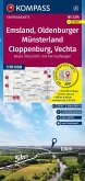 KOMPASS Fahrradkarte 3374 Emsland, Oldenburger Münsterland, Cloppenburg, Vechta mit Knotenpunkten 1:70.000 KOMPASS Fahrradkarte 3374 Emsland, Oldenburger Münsterland, Cloppenburg, Vechta mit Knotenpunkten 1:70.000
