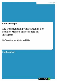 Cover Die Wahrnehmung von Marken in den sozialen Medien insbesondere auf Instagram (eBook, PDF)