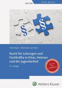 Cover Recht für Leitungen und Fachkräfte in Kitas, Heimen und der Jugendarbeit