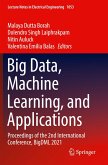 Big Data, Machine Learning, and Applications