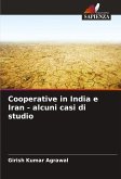 Cooperative in India e Iran - alcuni casi di studio Cooperative in India e Iran - alcuni casi di studio