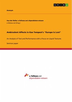 Cover Ambivalent Affects in Kae Tempest's 