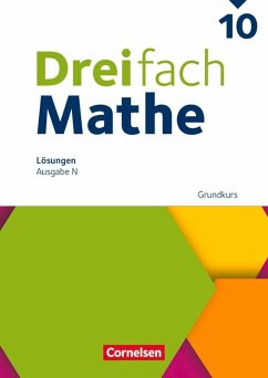 Cover Dreifach Mathe 10. Schuljahr - Grundkurs - Ausgabe N - Lösungen zum Schulbuch