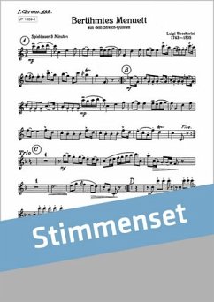 Cover Boccherini, Luigi Berühmtes Menuett Akkordeonorchester Stimmenset