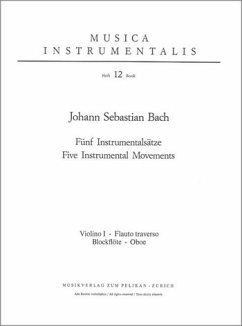 Cover Johann Sebastian Bach 5 Instrumentalsätze Orchester Stimmen Set komplett (3.3.2.2.1)