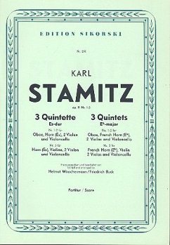 Cover 3 Quintette op.11 für Oboe, Horn, 2 Violinen und Violoncello Partitur