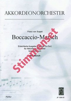 Cover Suppé, Franz von Boccaccio-Marsch Akkordeonorchester Stimmenset