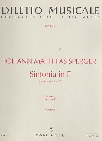 Sinfonia F-Dur für großes Orchester Partitur