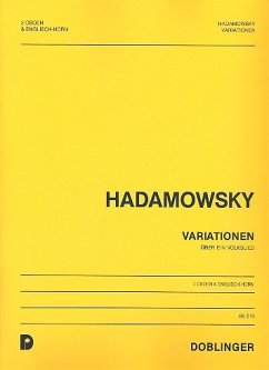 Cover Variationen über ein Volkslied für 2 Oboen und Englischhorn Partitur