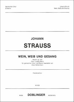 Cover Wein Weib und Gesang op.333 Walzer für gem Chor und Klavier Partitur