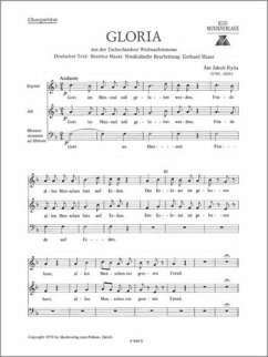 Cover Gloria für 3 gemischte Stimmen und Orchester Chorpartitur