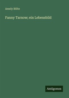 Cover Fanny Tarnow; ein Lebensbild