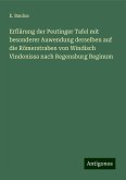 Erflärung der Peutinger Tafel mit besonderer Auwendung derselben auf die Römerstraben von Windisch Vindonissa nach Regensburg Reginum