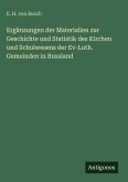 Ergänzungen der Materialien zur Geschichte und Statistik des Kirchen und Schulwesens der Ev-Luth. Gemeinden in Russland