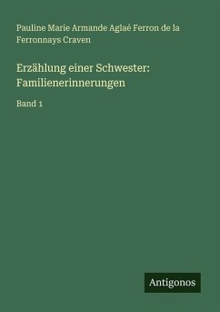 Cover Erzählung einer Schwester: Familienerinnerungen