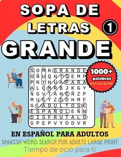 Sopa de letras para adultos con letra muy grande en Español UNO - Relaks, Stay