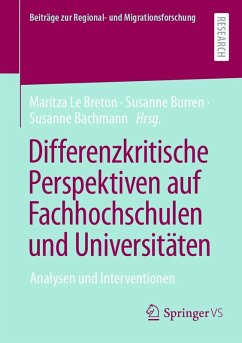 Cover Differenzkritische Perspektiven auf Fachhochschulen und Universitäten (eBook, PDF)