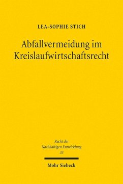 Abfallvermeidung im Kreislaufwirtschaftsrecht (eBook, PDF) - Stich, Lea-Sophie