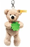 Steiff 112621 - Anhänger Fynn Teddybär Good Luck, Teddy mit Kleeblatt, beige/grün, Plüsch-Schlüsselanhänger, 12 cm Steiff 112621 - Anhänger Fynn Teddybär Good Luck, Teddy mit Kleeblatt, beige/grün, Plüsch-Schlüsselanhänger, 12 cm