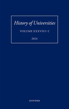Cover History of Universities: Volume XXXVII/1-2 (eBook, PDF)