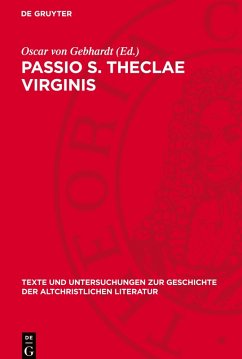 Passio S. Theclae Virginis Cover Passio S. Theclae Virginis