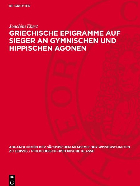 Griechische Epigramme auf Sieger an gymnischen und hippischen Agonen