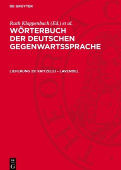 Cover Wörterbuch der deutschen Gegenwartssprache, Lieferung 29, Kritzelei - Lavendel