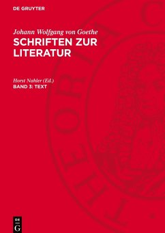 Cover Schriften zur Literatur, Band 3, Text