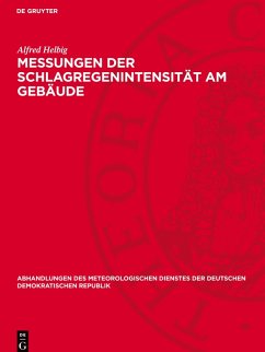 Cover Messungen der Schlagregenintensität am Gebäude