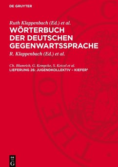 Cover Wörterbuch der deutschen Gegenwartssprache, Lieferung 26, Jugendkollektiv - Kiefer<sup>2</sup>