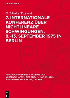 7. Internationale Konferenz über Nichtlineare Schwingungen, 8.-13. September 1975 in Berlin