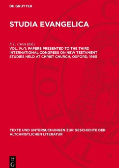 Cover Studia Evangelica, Vol. IV./1, Papers presented to the Third International Congress on New Testament Studies held at Christ Church, Oxford, 1965