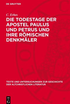 Cover Die Todestage der Apostel Paulus und Petrus und ihre römischen Denkmäler