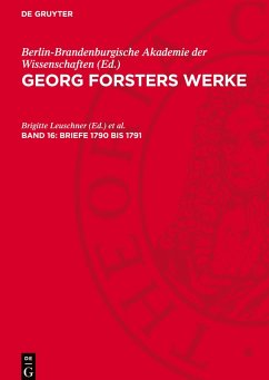 Cover Georg Forsters Werke, Band 16, Briefe 1790 bis 1791